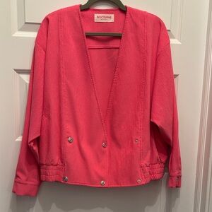 Nocturne Women's Pink Corduroy Jacket